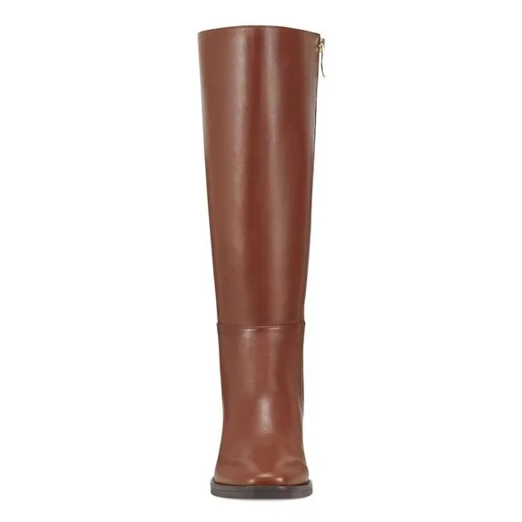 [NEW IN BOX] Easy Spirit Women Loretta Riding Boots Medium Brown Leather 8.5 - Picture 5 of 9